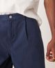 ASOS DESIGN ASOS DESIGN long length pleated shorts in navy - 3