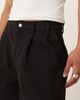 ASOS DESIGN ASOS DESIGN long length shorts in black with double pleats - 3