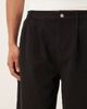 ASOS DESIGN ASOS DESIGN long length shorts in black with double pleats - 4