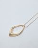 ASOS DESIGN ASOS DESIGN long necklace with abstract pendant in gold tone - 3