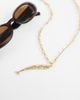 ASOS DESIGN ASOS DESIGN long necklace with sardine pendant in gold tone - 2
