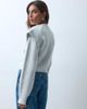 ASOS DESIGN ASOS DESIGN long sleeve knitted sweater with cap sleeve detail in gray - 3