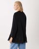 ASOS DESIGN ASOS DESIGN long sleeve lace trim long T-shirt in black - 4