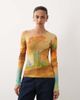ASOS DESIGN ASOS DESIGN long sleeve onion skin top with print-Multi - 1