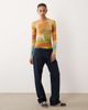 ASOS DESIGN ASOS DESIGN long sleeve onion skin top with print-Multi - 2