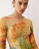 ASOS DESIGN ASOS DESIGN long sleeve onion skin top with print-Multi - 3