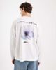 ASOS DESIGN ASOS DESIGN long sleeve oversized t-shirt with blurred flower graphic in white - 1