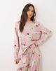 ASOS DESIGN ASOS DESIGN long sleeve pajama set in pumpkin print-Multi - 2