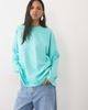 ASOS DESIGN ASOS DESIGN long sleeve skater T-shirt in turquoise-Blue - 1