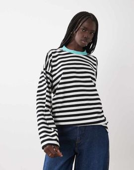 ASOS DESIGN ASOS DESIGN long sleeve t-shirt in stripe-MULTI