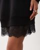 ASOS DESIGN ASOS DESIGN long sleeve T-shirt mini dress with lace in black - 3
