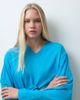 ASOS DESIGN ASOS DESIGN long sleeve v neck t-shirt in turquoise-Blue - 2