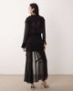 ASOS DESIGN ASOS DESIGN long sleeve wrap midi dress in black - 2