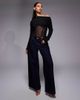 ASOS DESIGN ASOS DESIGN long sleeve wrap over corset bodysuit in black - 3
