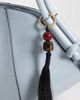 ASOS DESIGN ASOS DESIGN long tassel bag charm with beading detail in black - 2