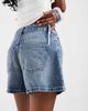 ASOS DESIGN ASOS DESIGN longer A-line shorts in vintage-Blue - 4