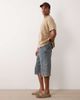 ASOS DESIGN ASOS DESIGN longer length denim jorts in mid wash blue with tint - 3