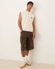 ASOS DESIGN ASOS DESIGN longer length denim jorts with box pleat in brown wash - 1