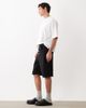 ASOS DESIGN ASOS DESIGN longer length jorts in black twill with exposed buttons - 3