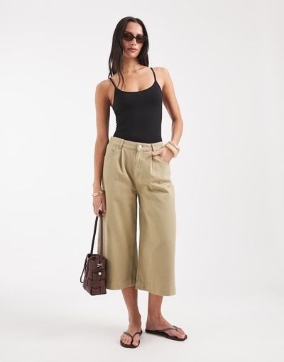 ASOS DESIGN ASOS DESIGN longline bermuda shorts in sand wash-Neutral