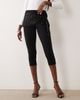 ASOS DESIGN ASOS DESIGN longline capris with sequin sash waist in black - 3