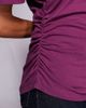 ASOS DESIGN ASOS DESIGN longline cinched asymmetric tee in fig-Purple - 2