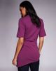 ASOS DESIGN ASOS DESIGN longline cinched asymmetric tee in fig-Purple - 4