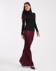 ASOS DESIGN ASOS DESIGN longline fine rib knit funnel neck top in black - 3