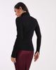 ASOS DESIGN ASOS DESIGN longline fine rib knit funnel neck top in black - 4