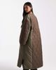 ASOS DESIGN ASOS DESIGN longline hybrid jacket in khaki green and brown - 3