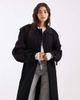 ASOS DESIGN ASOS DESIGN longline oversized trench coat in black - 2