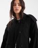 ASOS DESIGN ASOS DESIGN longline oversized trench coat in black - 3