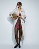 ASOS DESIGN ASOS DESIGN longline oversized trench coat with shoulder pad in stone-Neutral - 2