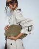 ASOS DESIGN ASOS DESIGN longline oversized trench coat with shoulder pad in stone-Neutral - 3