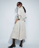 ASOS DESIGN ASOS DESIGN longline oversized trench coat with shoulder pad in stone-Neutral - 4