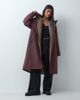ASOS DESIGN ASOS DESIGN longline rain coat with borg liner in mushroom-Brown - 4