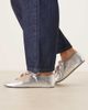ASOS DESIGN ASOS DESIGN Loom lace up ballet flats in silver - 2