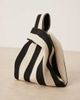 ASOS DESIGN ASOS DESIGN loop through clutch bag in black and cream stripes-Multi - 3