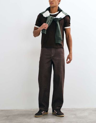 ASOS DESIGN ASOS DESIGN loose carpenter jeans in raw brown