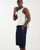ASOS DESIGN ASOS DESIGN loose denim jorts in raw indigo with contrast stitch-Blue - 2