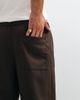 ASOS DESIGN ASOS DESIGN loose elasticized pants with pleats in brown herringbone - 4
