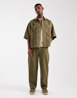 ASOS DESIGN ASOS DESIGN loose jeans in khaki - part of a set-Green