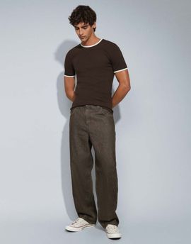 ASOS DESIGN ASOS DESIGN loose jeans in washed khaki green-Brown