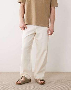 ASOS DESIGN ASOS DESIGN loose pants in ecru-White