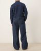 ASOS DESIGN ASOS DESIGN loose pinstripe jeans in raw wash with pleats-Blue - 2