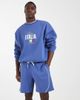 ASOS DESIGN ASOS DESIGN loose sports jersey shorts with piping in blue - 2