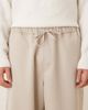 ASOS DESIGN ASOS DESIGN loose straight fit pants with elastic waist in sand-Neutral - 4