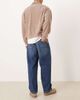ASOS DESIGN ASOS DESIGN loose straight jeans in dark blue overdye - 2