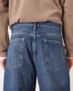 ASOS DESIGN ASOS DESIGN loose straight jeans in dark blue overdye - 4