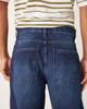 ASOS DESIGN ASOS DESIGN loose straight leg jeans in dark rinse wash-Blue - 4